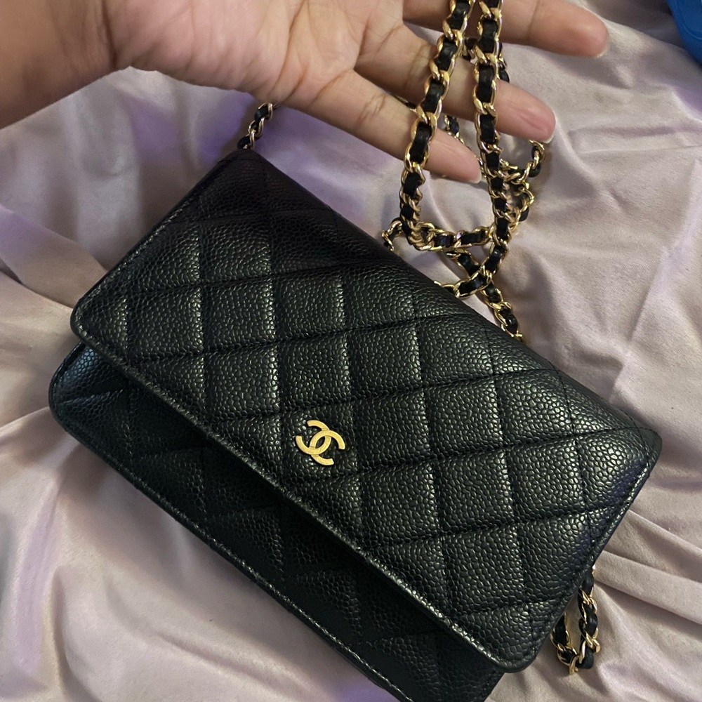 Chanel Black Quilted Leather Bag